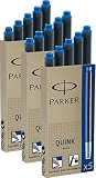 Parker Tintenpatronen Quink 3 Packungen mit gesamt 15 Stück