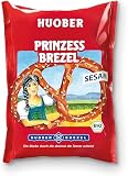 Huober Bio Salzgebäck Prinzess Brezel Sesam