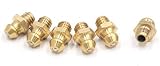 uxcell 6 Stück Schmiernippel M6x1mm Gewinde Messing Fettnippel Sortiment Gerade…