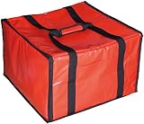 Transport Koffer 6 Pizzakartons 52X48X33,5 Cm Rot Vinyl