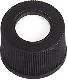 neochrom Polypropylen Schraubkappe mit 1.3mm Silicon/PTFE Loch