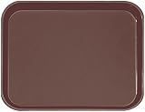 Rechteckig Rutschfestes Tablett 51X38 Cm Braun Fiber