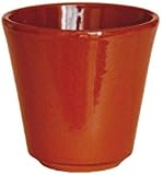 Glas Aus Steingut Ø 8,7X8,7 Cm Rotbraun Keramik