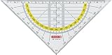 3 Stück Brunnen 1049754 Geometrie-Dreieck/Geodreieck für Schule und Büro 16 cm
