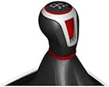 Seat Leon 5-T/SC/Toledo 2013> Schaltknopf Sport Rot/Leder 5-Gang Schalter