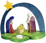 Ostheimer 5530280 Leuchter Krippe Leuchtbogen mit Maria & Josef & Jesus