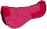 Rhinegold Baumwolle Reitsattel Pad Luxus Reitsport Baumwolle Pad Sattel mit Kunstfell