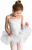 Capezio Damen 11307c Ärmelloses Rüschen Tutu Kleid L weiß