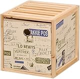 Kit Closet Beistelleimer aus Holz Serie Wood