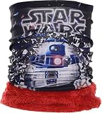 Star Wars Schlauchschal mit Coral Fleece Darth & R2D2 Rot