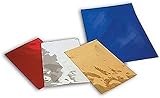 50 Tüten 20 x 35 cm blau Geschenktüten Metall glänzend P.P. BLU ROYAL
