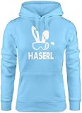 MoonWorks® Kapuzen Pullover Damen Ski-Haserl Ski-Hase Après Ski Party Ski-Fahrer…