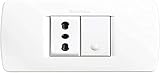 BTicino S4183CAB Set mit Umschalter und Bypass-Steckdose
