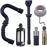 Hippotech Ölpumpe Ölleitung Schneckengetriebe Filter Kraftstoffleitung für Stihl MS180…