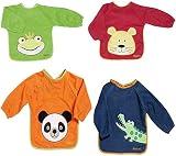Playshoes Ärmellätzchen 4er Pack Frottee Lätzchen SPARPACK 507136