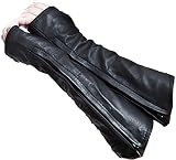 YourFetishWorld Paar Rindnappaleder Armstulpen mit RV Gr. XXL
