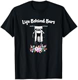 Niedliches Dirt Bike Floral Leben hinter Bars Motocross T-Shirt