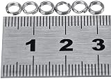 Angelzubeh?r Spaltringe Set 100 St¨¹ck Gr??e 5 f¨¹r Angeln mit Robusten Split Ring…