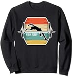Hochsprung Stabhochsprung Vintage EKG Sweatshirt