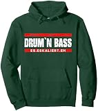 Drum And Bass Musik DnB Rave Drum & Bass Pullover Hoodie