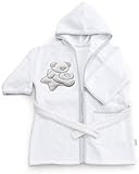 Italbaby Bademantel Frottee für Babys 0-6 Monate Sweet Weiß