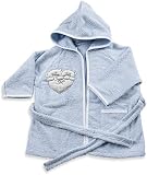 Italbaby Bademantel Frottee für Neugeborene 6-18 Monate Sweet Hellblau