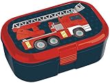 TapirElla Lunchbox/Brotdose Feuerwehr mit herausnehmbaren Obst und Gemüsefach