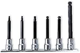 BETA 910BP/SB6L-JUEGO 6 LLAVES Vaso Macho HEX