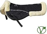 Rhinegold Unisex’s 448-F-BK/NAT Luxe Pelz Halbpolster