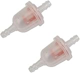 2x Kraftstofffilter BENZINFILTER 5MM 6MM RASENMÄHER MOPED MOTORRAD FILTER