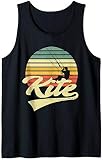 KITE Kiten Kiteboarding Kitesurfen Surf Vintage Retro Tank Top
