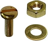 AERZETIX: Kit - 90 Stück M3 Messing-Schrauben mit Sechskant-Kopf und Sechseckig-Schrauben