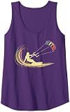 KITE Kiten Kiteboarding Kitesurfen Surf Vintage Retro Urlaub Tank Top
