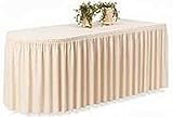 Gastro Uzal - Skirting Tischrock mit Plisseefalte