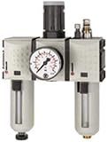 RIEGLER FU 622-2 FUTURA Wartungseinheit dreiteilig mit Polycarbonatbehälter