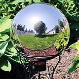Zosenda Gartenkugel Silber Spiegelreflexion