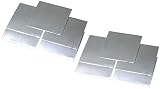 10 Stück Hochreine Zink Zn Platten 99,9% 140 x 140 x 0,2 mm für Wissenschaftslabor
