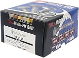 TIMCO MF8100P Multi-Fix Flachkopfschraube Außen Silber 8,0x100/M10 Mauerwerk TX