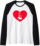 Dudelsack in rotem Herzen Raglan