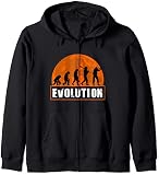 Jagen Evolution Lustige menschliche Evolution für Jäger Kapuzenjacke