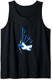 Dudelsack mit schottischer Flagge Tank Top