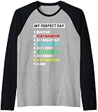Mein perfekter Tag spielen Fagott Spieler lustig Fagott Raglan
