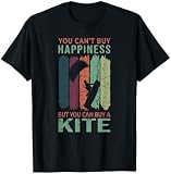 Kitesurfen Kiteboarding Kiten Can’t Buy Happiness Retro T-Shirt