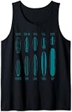 Surfbretter Surfer Portfolio Surfbrett Surfing Boy Girl Surf Tank Top