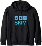 Retro Skimboard Grafik Kapuzenjacke