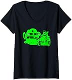 Damen Quads bikes Erwachsenen ATV Quad-Biker Quadbike Quadfahrer T-Shirt mit V-Ausschnitt