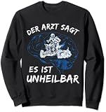 Cooles ATV Biker Offroad Unheilbar Quad Verrückt Sweatshirt