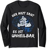 Cooles ATV Biker Offroad Unheilbar Quad Verrückt Langarmshirt