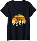 Damen Quads bikes Erwachsenen ATV Quad-Biker Quadbike Quadfahrer T-Shirt mit V-Ausschnitt