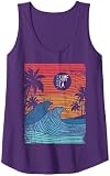 Bahaa’s Tee Tank Top mit Surf-Motiv